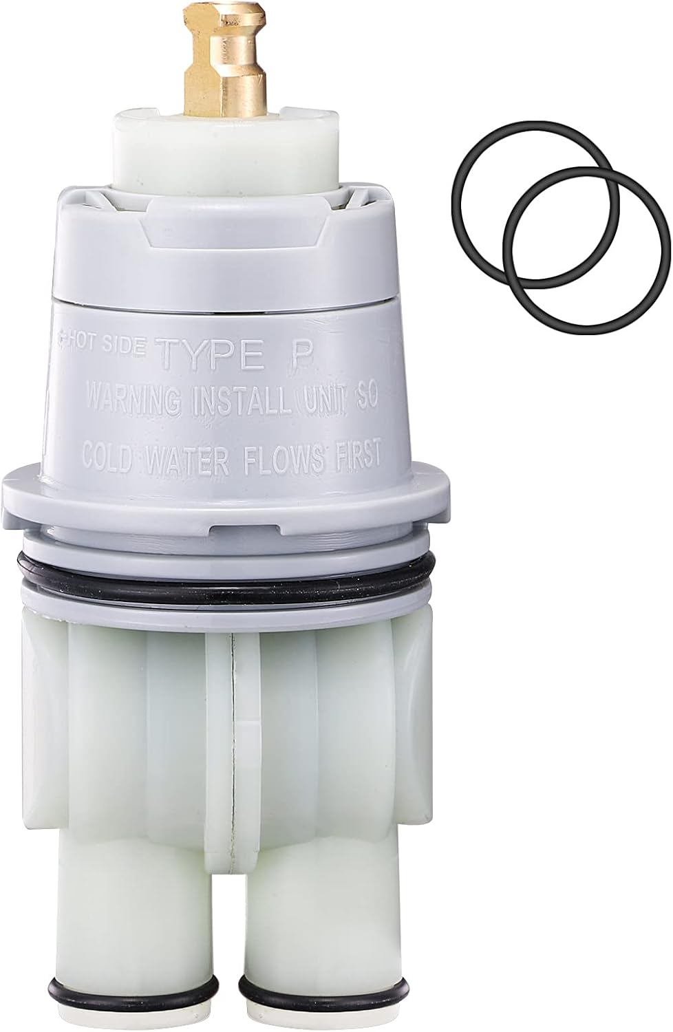 RP46074 Valve Cartridge Assembly Replacement for Delta 13/14 Series Single Handle Shower Faucet, Type P Shower Cartridge, Universal Valve Cartridge Assembly