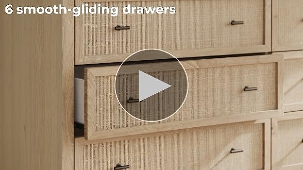 Amazon.com: Signature Design by Ashley Cielden Coastal 6-Drawer