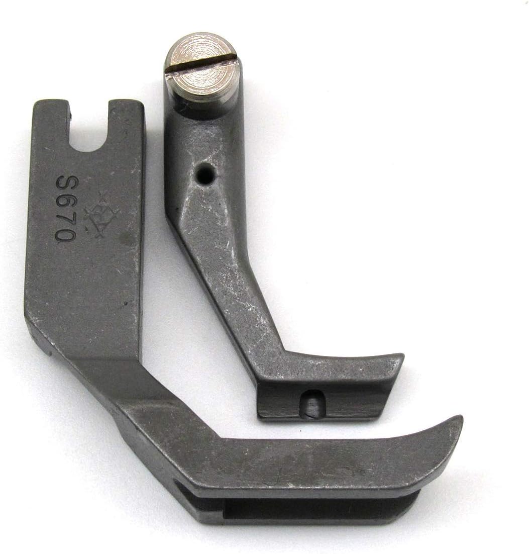 CKPSMS Brand - #S67 1SET 2 Toe WELT Groove Foot Set Compatible with/Replacement for Adler Brand 67/167/69/267/269(3/16(5MM))