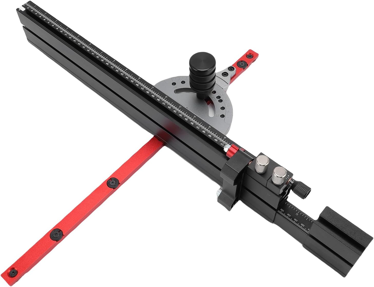 LiebeWH Miter for Table Saw with Micro Adjustable Flip Stop Extendable Fence and Preset Angle Lock for Accurate Woodworking Cuts