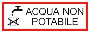 Cartello Vietato appoggiare biciclette in alluminio 175 x 65 mm