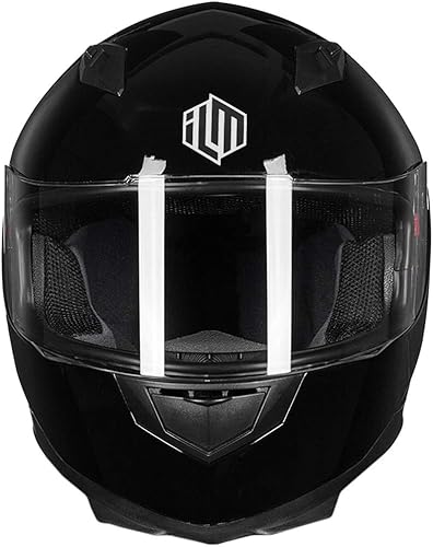 Miniatura 3 de ILM - Casco integral para motocicleta urbana con bufanda de invierno extraíble, 2 viseras, aprobado por DOT