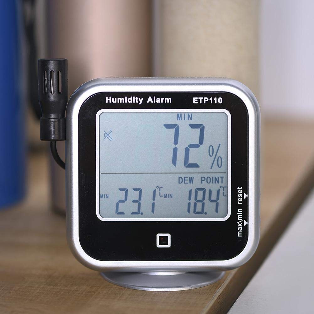 SEAFRONT Digitales Hygrometer Etp110 Taupunkt Messgerät Feuchte-/Temperatur-Taupunkt-Messgerät Für Zuhause/Labor/Lager/Werkstatt/Feld