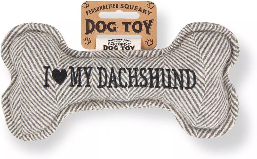 History & Heraldry Squeaky Bone Toy I ? my Dachsund