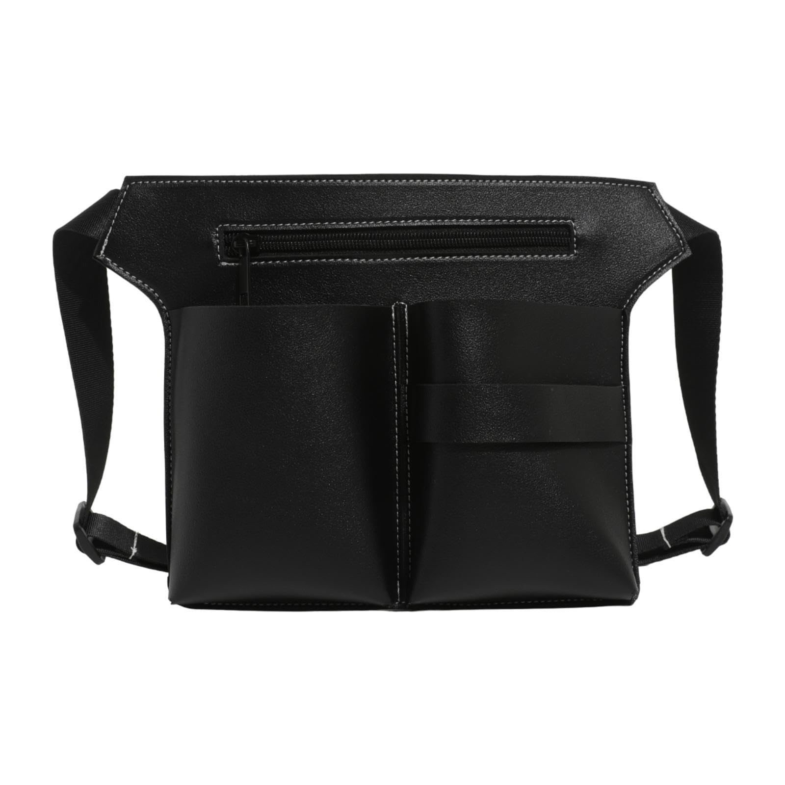 shopora Hairdresser Fanny Pack Half Waist Apron Cosmetology Bag Hipster Barber Apron Black | Salon & Spa Equipment | Styling Capes & Gowns-picture-33