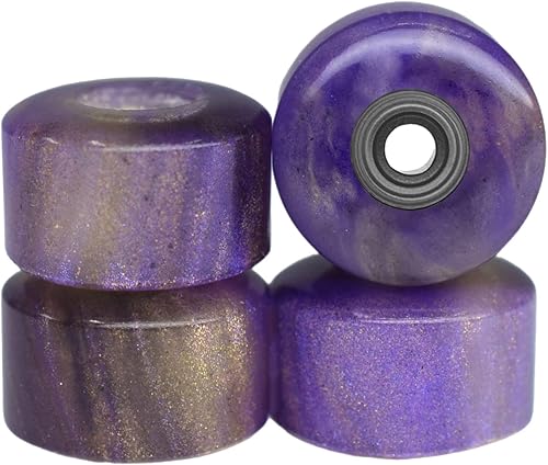 Miniatura 1 de Teak Tuning Apex - Ruedas de diapasón de uretano 77D forma de calle nueva 0303in de diámetro rodamientos sigilo ABEC-9 - Serie Geoda - Fabricado en