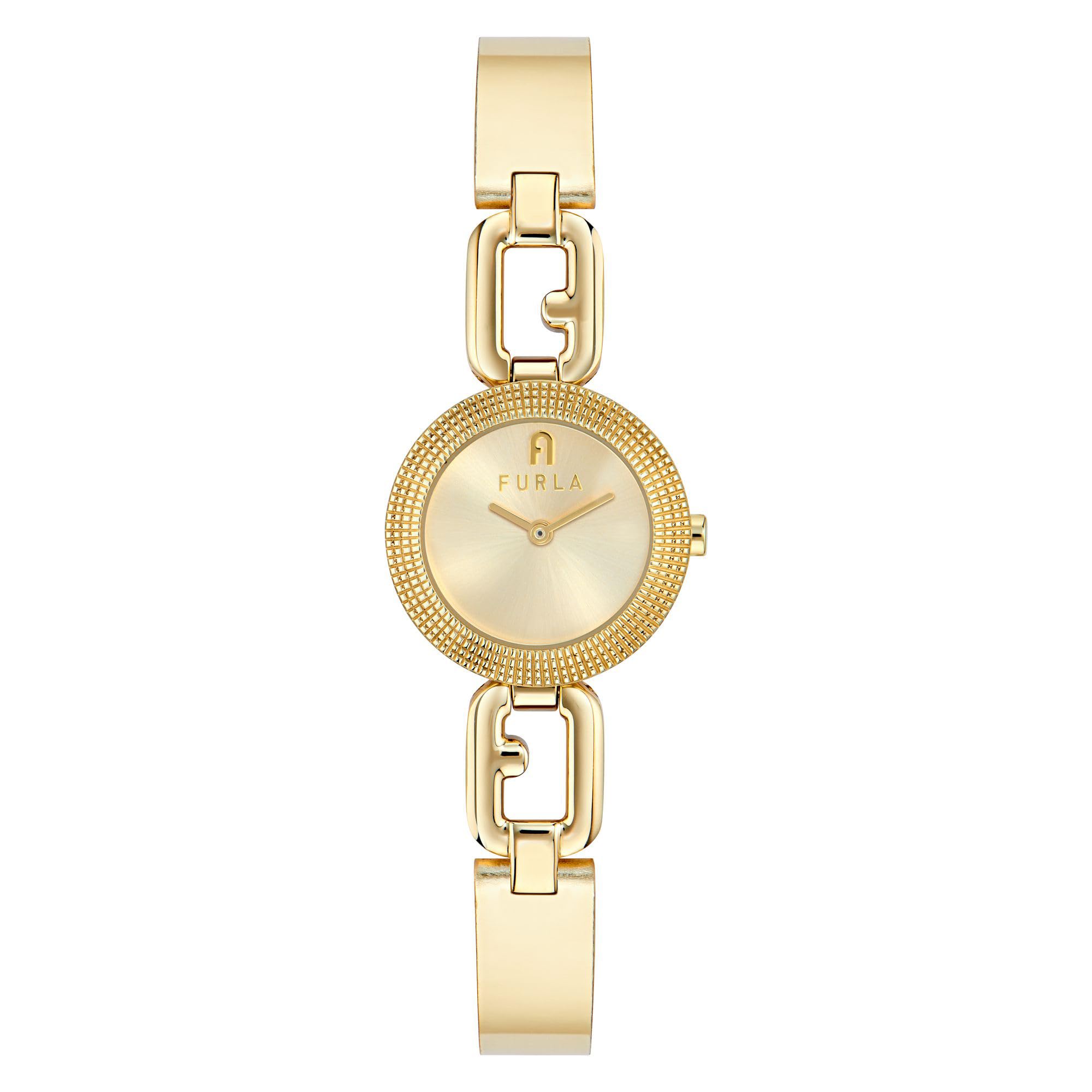 [FURLA] レディース 腕時計 Watch フルラ FURLA Arco Chain フルラアルコチェーン WW00015023L2 クォーツ 日常生活防水 ミネラルガラス イエローゴールド文字盤 ステンレススチール [並行輸入品]