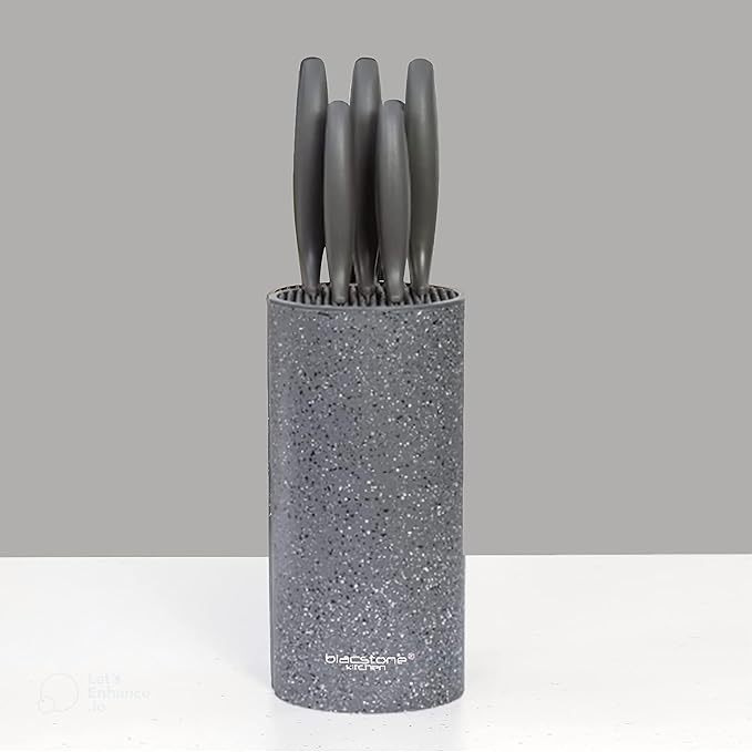 WHITE HILL Blackstone 5 nos Knife Set/with Freestanding Storage Block