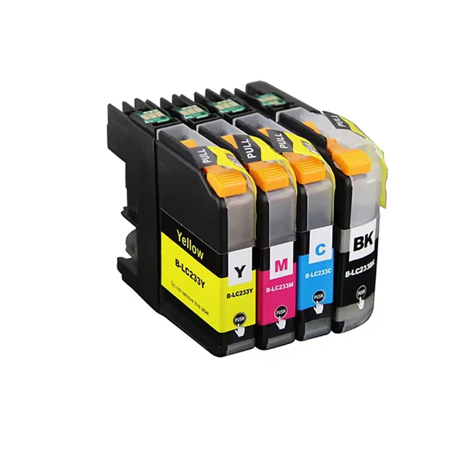 Cartuccia ink LC231 LC233, compatibile con Brother, DCP-J562DW | Cartucce nero ciano magenta giallo con inchiostro dye per documenti e stampa a colori(2 SET)