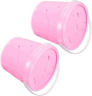 SEWACC Crianças 2 Pçs Balde Brinquedo De Argila Ultraleve Desenhos Animados Argila Ultraleve DIY Massa De Modelagem De Lama Argila Plasticina Kit De Argila De Lama De Cor Pura