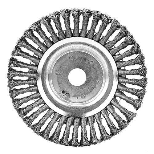 Steel Wire Weed Brush, Universal Rotating Weeding Brush Lawn Mower Fittings, Durable Wear-resistant Aging-resistant for Deburring, Dust Removal