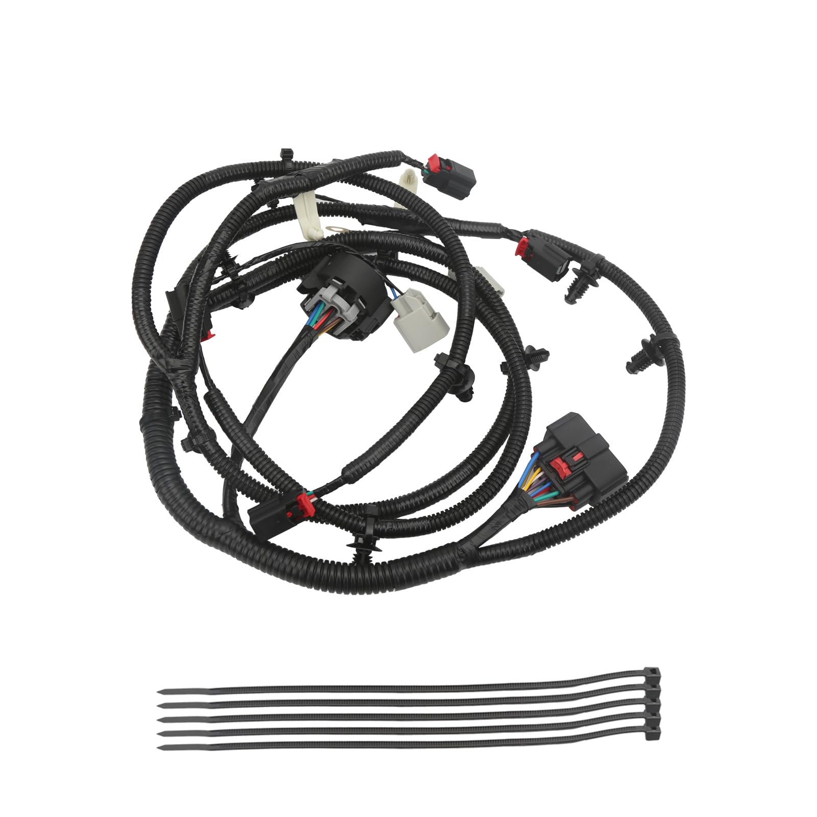 Rear Bumper Trailer Tow Wiring Harness Assembly with Parking/Reverse Aid Sensor Compatible with Ford F150 2015-2020 Replace HL3Z-13A576-A HL3Z13A576A FL3Z-13A576-C FL3Z13A576C