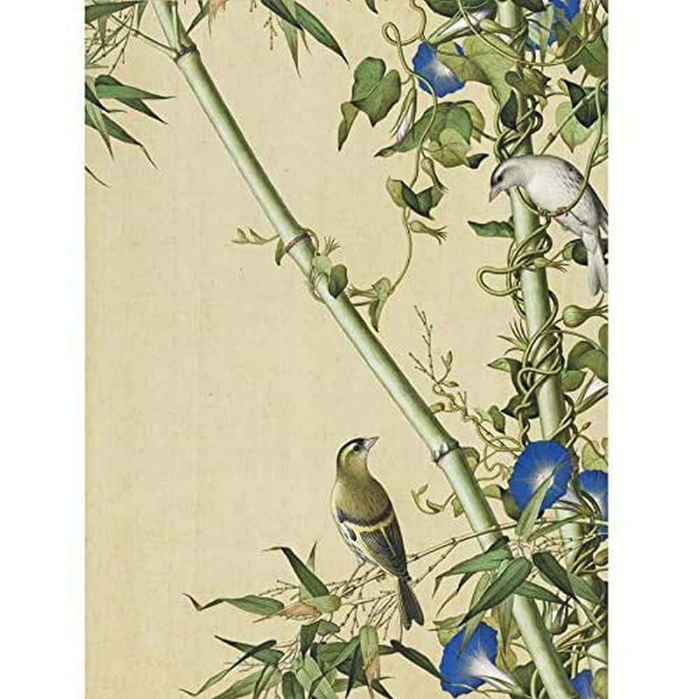 Castiglione Bamboo Tree Birds Painting Art Print Canvas Premium Wall Decor Poster Mural
