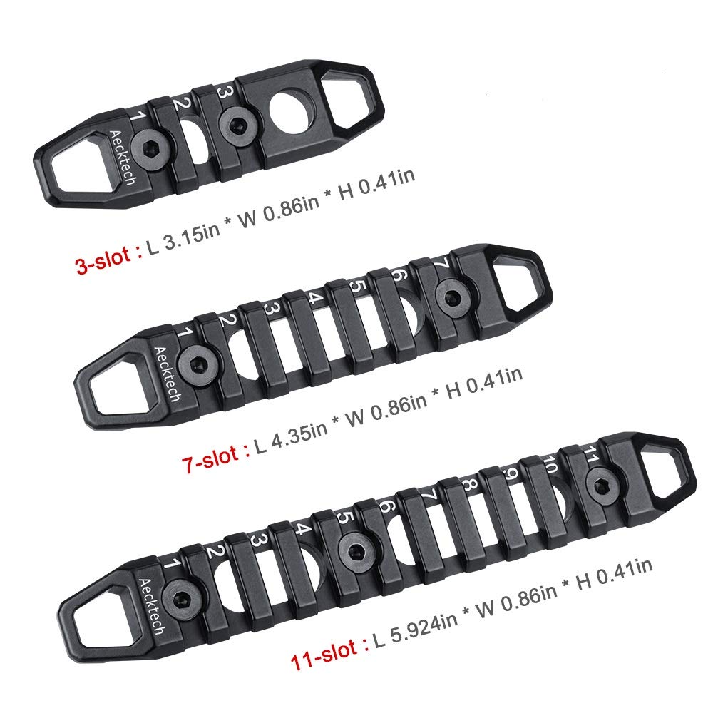 Amazon.com: Aecktech Compatible fits MMlocks/KKeymods Rail,3-Slot