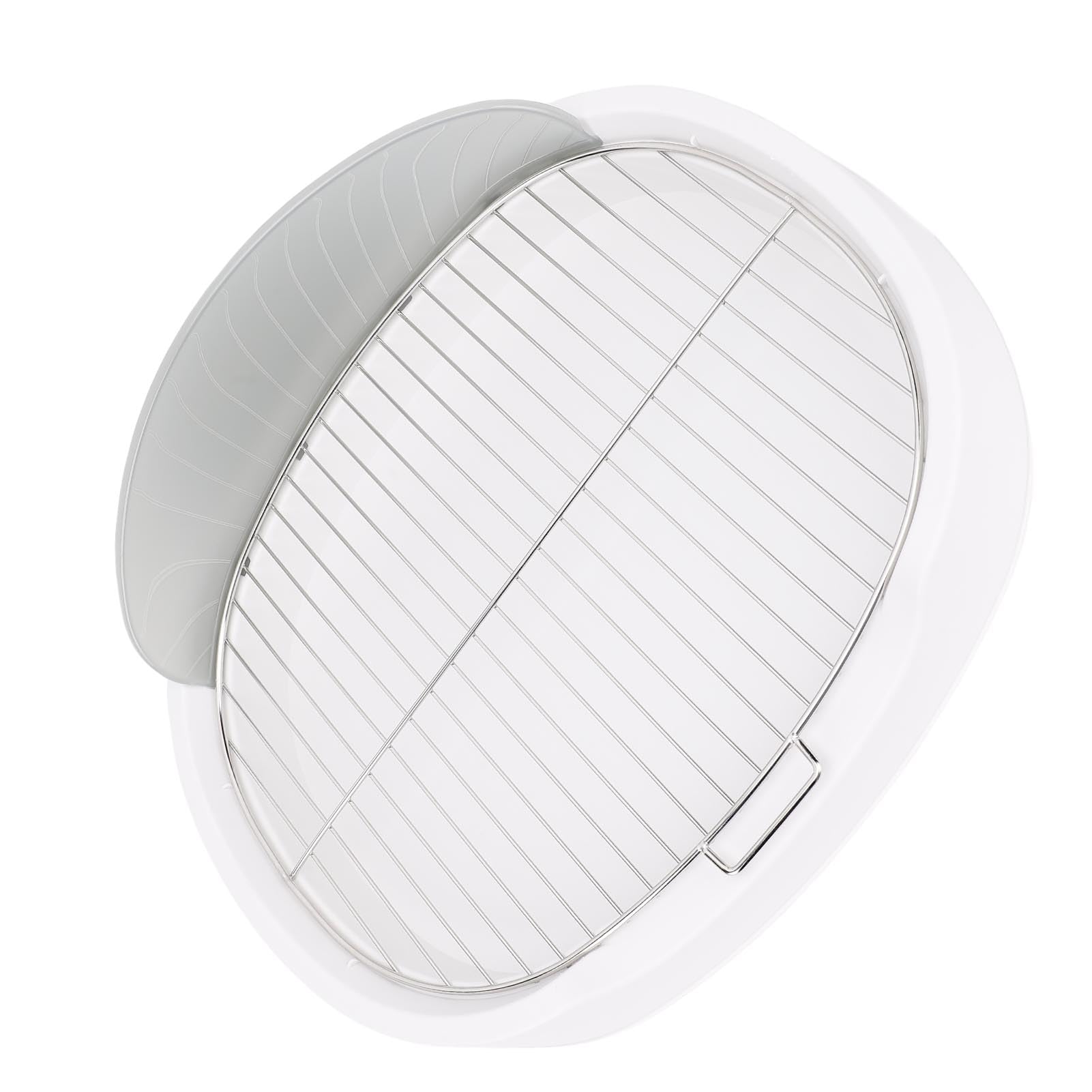 Generic Taca Treningowa na Nocnik dla Psa z osłoną przeciwbryzgową. Łatwa w Czyszczeniu Konstrukcja do Użytku w pomieszczeniach. Kompaktowy Rozmiar 51x42 Cm (WHITE)