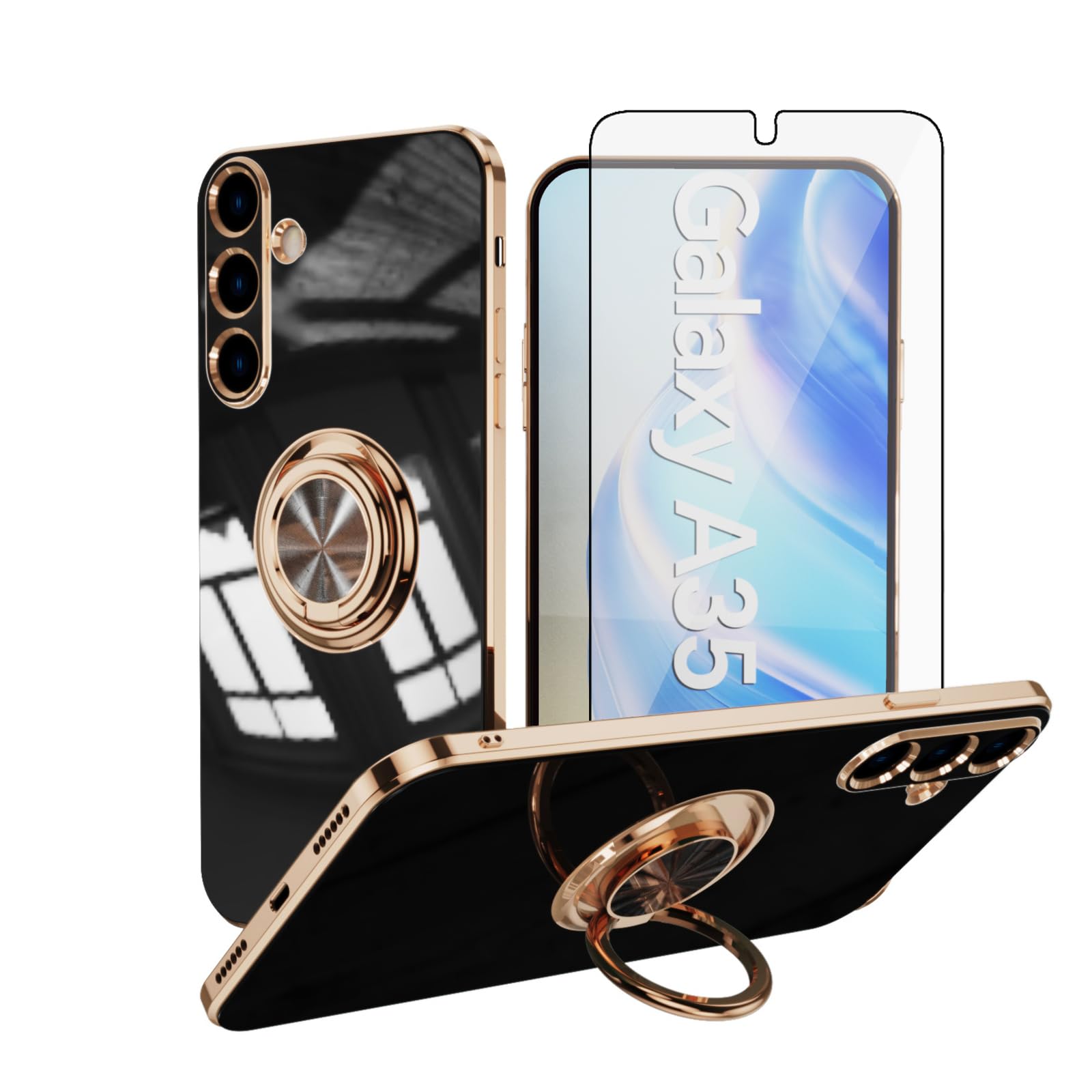Coque Samsung Galaxy A35 5G idéale pour visionner vos vidéos avec anneau