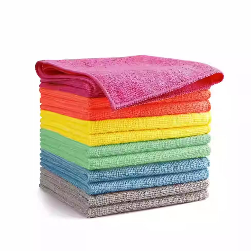 Colorful Multifunctional Cleaning Kitchen Dish Cloths Dish Cloths Housekeeping Cleaning Cleaning Cloth Green