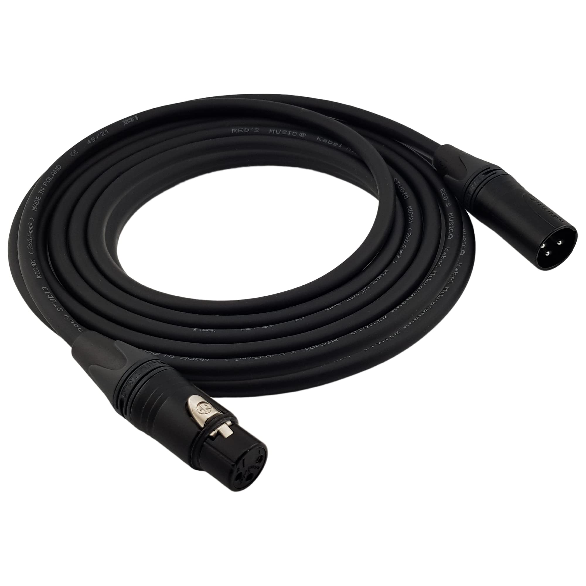 Câble de microphone Studio MCN2190 - XLR mâle/XLR femelle, pour microphone, mélangeur, haut-parleurs, amplificateurs, (9m)
