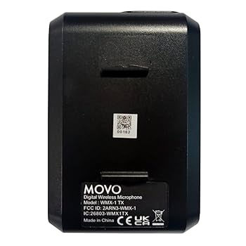 Kit Micro Lavalier Sans Fil Movo WMX-1-DUO 2.4GHz - Pour Smartphone, Appareil Photo, Portée 60m