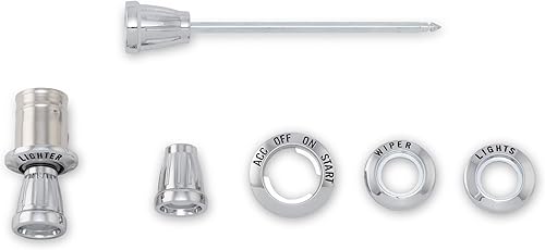 Miniatura 1 de Scott Drake Kit de bisel y perilla cromados para salpicadero, compatible con Ford Mustang 1965-1966, modelo C5ZZ-10852-K