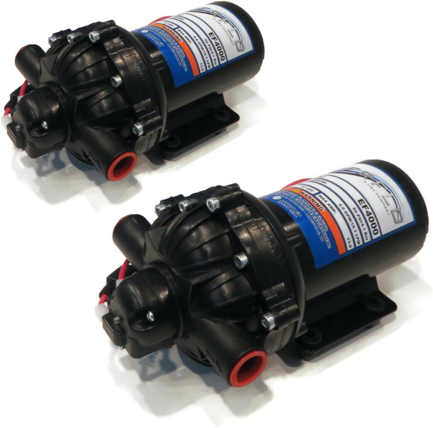 OEM | (2 Pack) Everflo 4.0 GPM, 12 Volt, Diaphragm Pump EF4000, EF4000-BOX, EF4000BOX