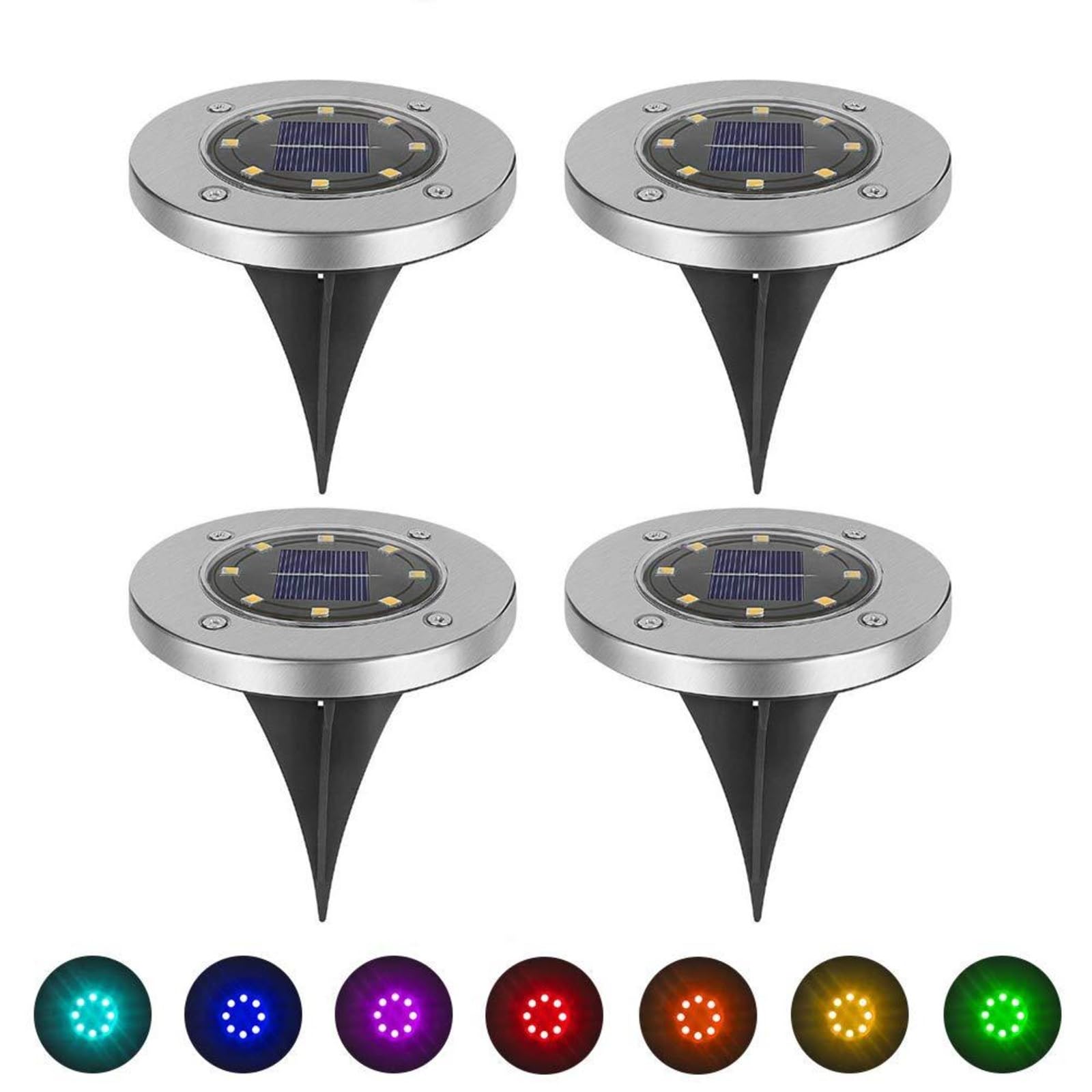 Luci da terra, Luci Solari A LED Per Esterni(8Pcs)