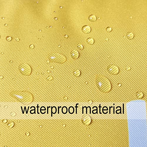 Hckot Pack Of 2 Happy Summer Outdoor Waterproof Pillow Covers 12X20, Yellow Hello Sunshine Throw Pillow Covers For Patio Furniture Garden #TOP3