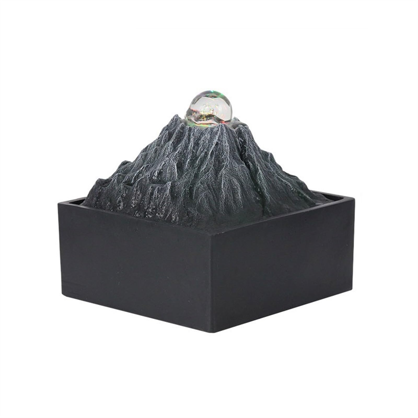 Desktop fountain Office Transit Ball Rockery Fountain Fortune Desktop Creative Simplicity Feng Shui Ornaments Desk waterfall decor