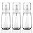 Cosywell Fine Mist Spray Bottle TSA Approved 3.4oz 100ml 3 Pack Empty Cosmetic Refillable Travel Containers Plastic Spray Bottle for Perfume Essential Oils Toners Rose Water Cosmetics (3Clear)