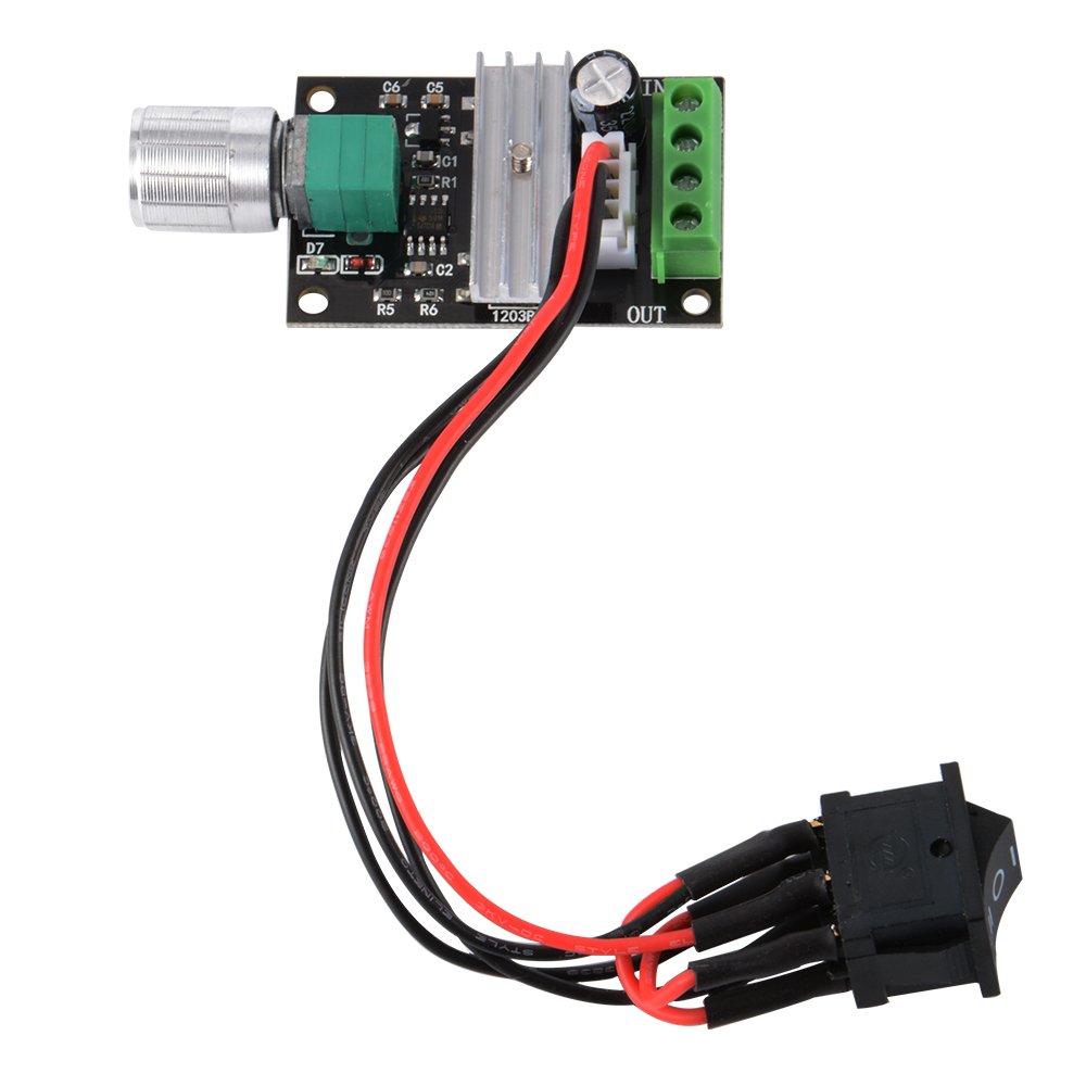 DC-Motordrehzahlregler PWM 1203BB – 6–28V / 3A / 80W – Mit Umkehrschalter & Einstellbarer Geschwindigkeit
