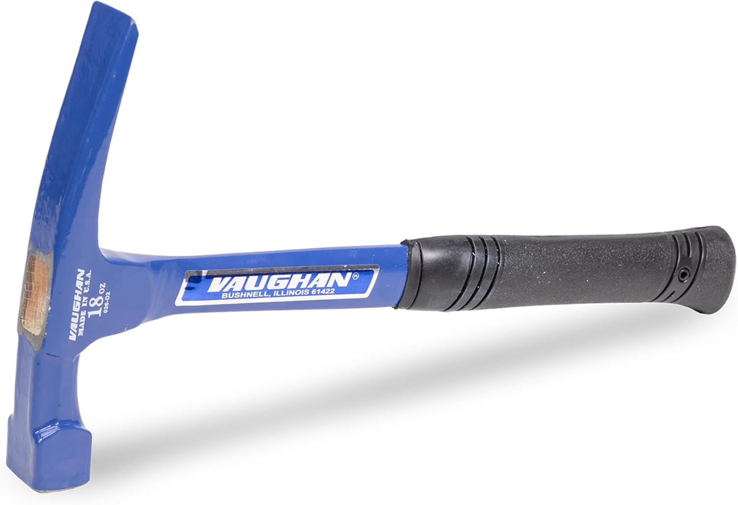 VAUGHAN Brick Layers Hammer, 18 oz Steel Masonry Hammer, Made In The USA, ABL18, VN18412