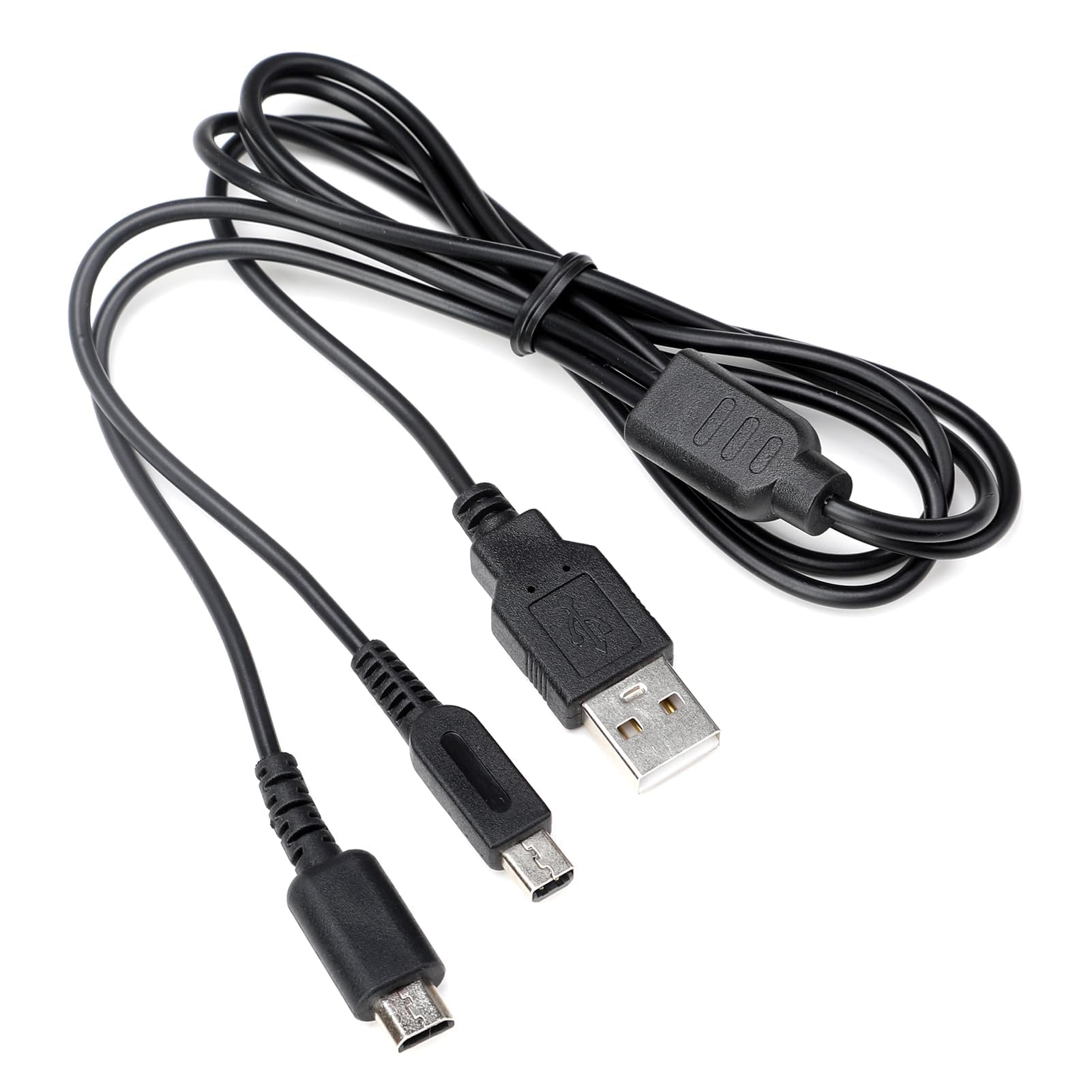 Cavo di Ricarica USB per Nint-endo DS Lite/NDSL, Cavo di Alimentazione 2 in 1 da 1,2m, Compatibile con Nin-ten-do 3DS/3DS XL/2DS/DSi/DSi XL/New 3DS/New 3DS XL/New 2DS XL/DS Lite, Caricabatterie di Ri