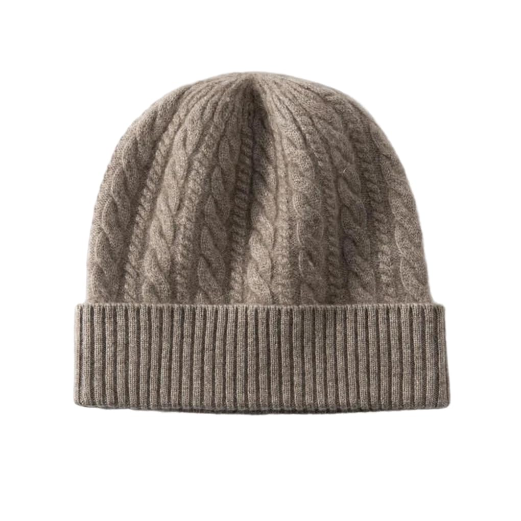 Bonnet d'hiver en cachemire tricoté pour vos sorties quotidiennes, douceur et confort uni