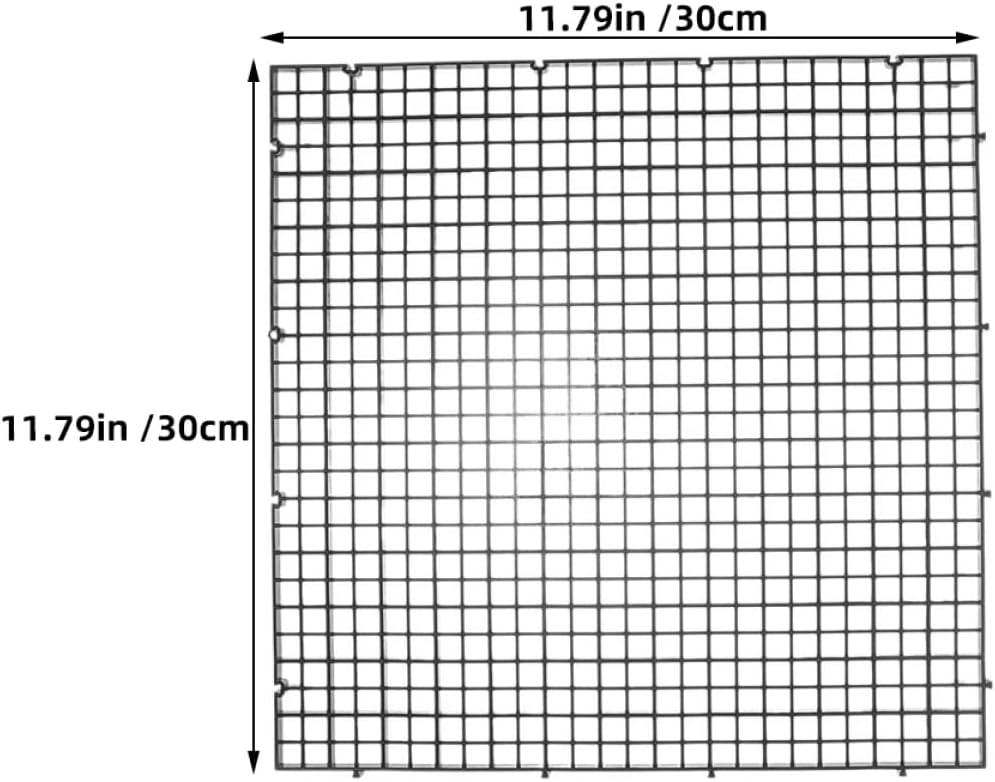 4 Sets Fish Tank Escape Plate Plastic Aquarium Isolation Board Plastic Aquarium Divider Plastic Grid for Aquarium Egg Crate Isolation Board Aquarium Grid Divider Abs Black