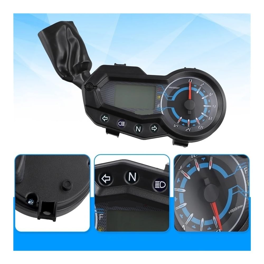 Contagiri contachilometri Per LED Digital Motorcycle Tachimetro Multifunzione Impermeabile Moto Gauge Per Italika 150Z 150Sz Cluster Meter