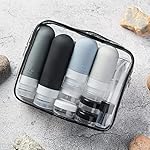 16 Pack Travel Bottles Set - TSA Approved Leak Proof Silicone Squeezable Containers for Toiletries, Conditioner, Shampoo, Lotion & Body Wash Accessories (Black) - Image 4