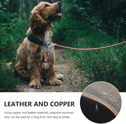 Miniatura 9 de Vaguelly 6 campanas de cobre de vaca y caballo de oveja, antipérdida, campana colgante para mascotas, ganado de granja, cobre fuerte campana de