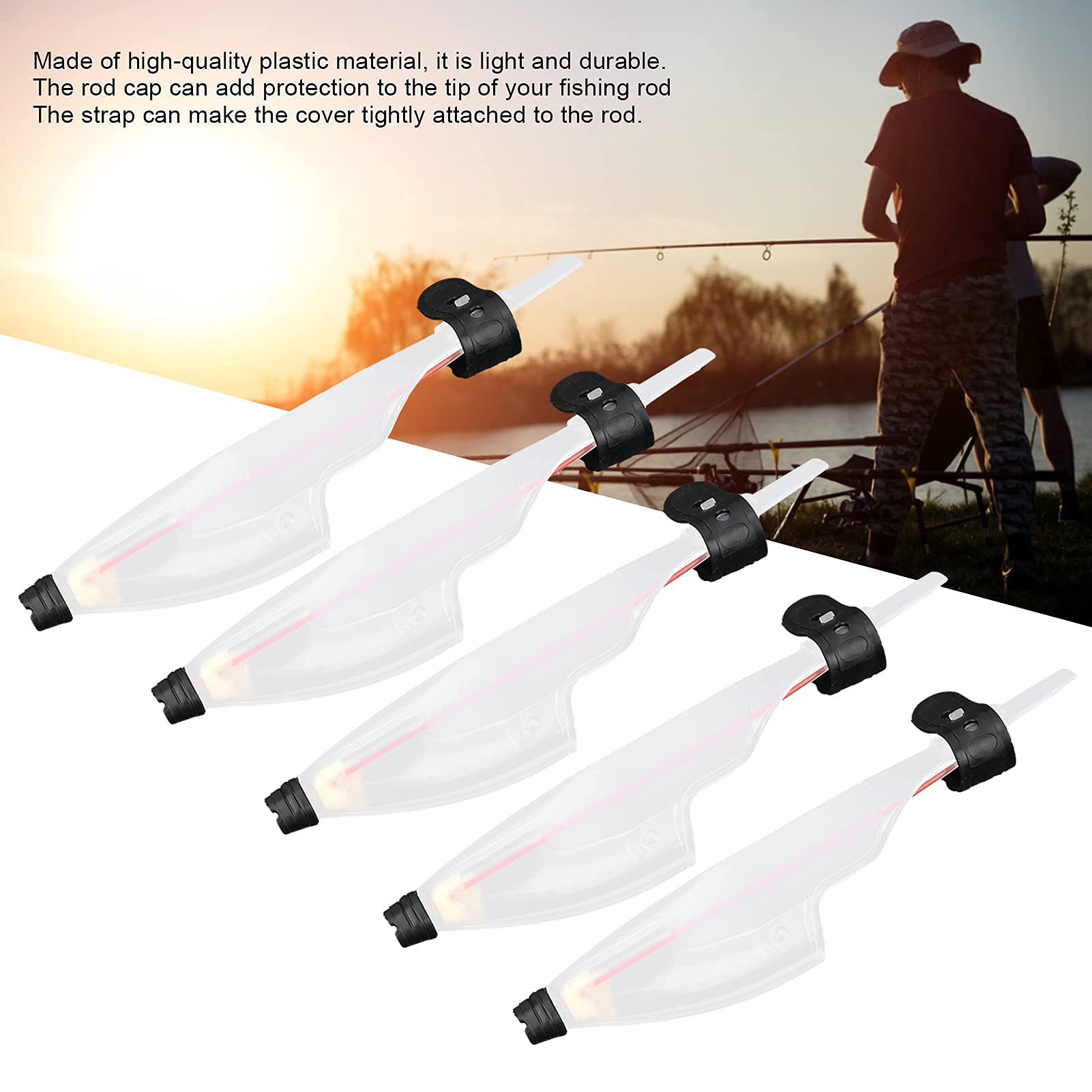 Accessorio PVC per canna da pesca, leggero e resistente, componenti essenziali per pesca in acque dolci e salate, per appassionati di pesca e pescatori professionisti
