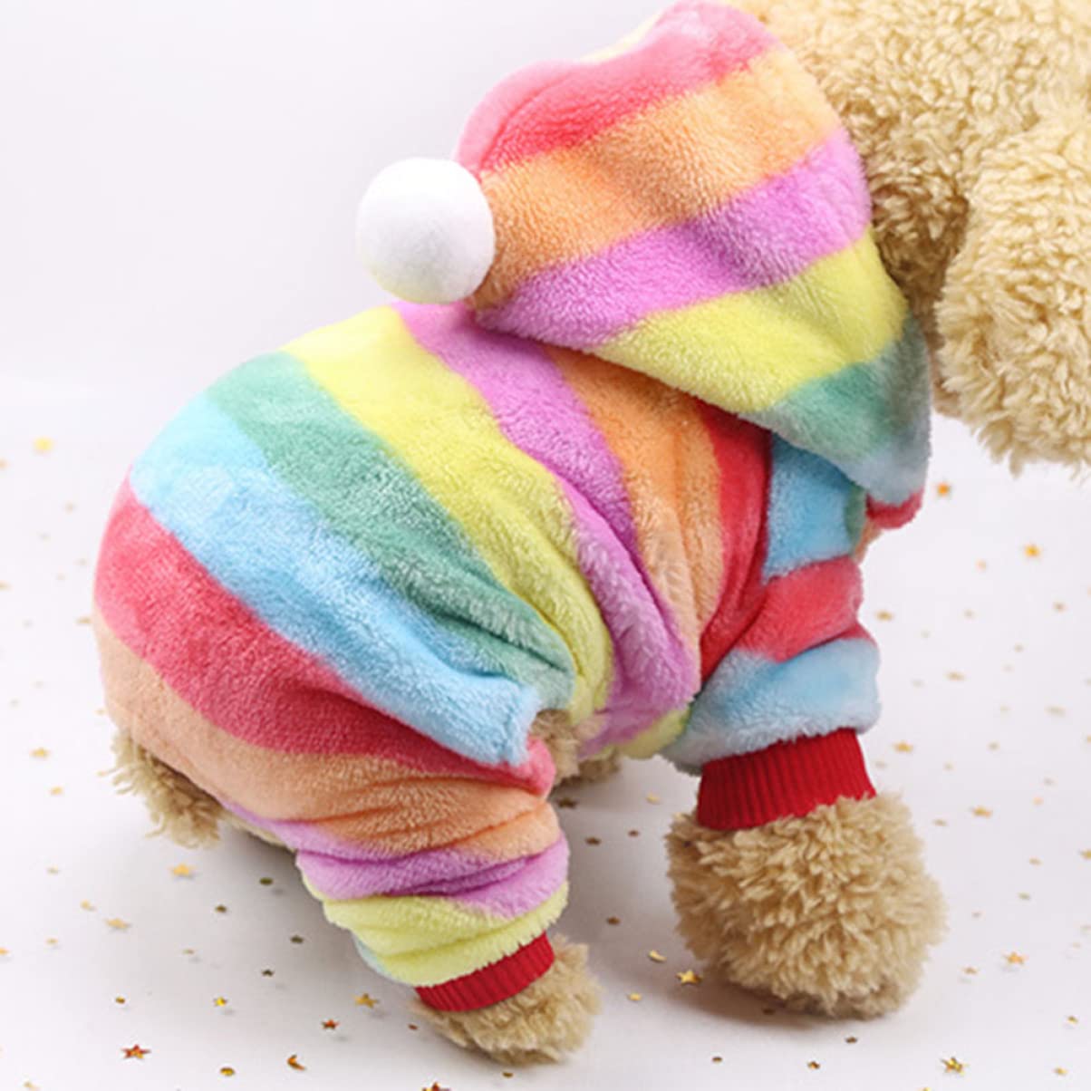 FRCOLOR Felpa con Cappuccio Cani 3 Pz Abbigliamento Camicia Banda Vestito per Cani
