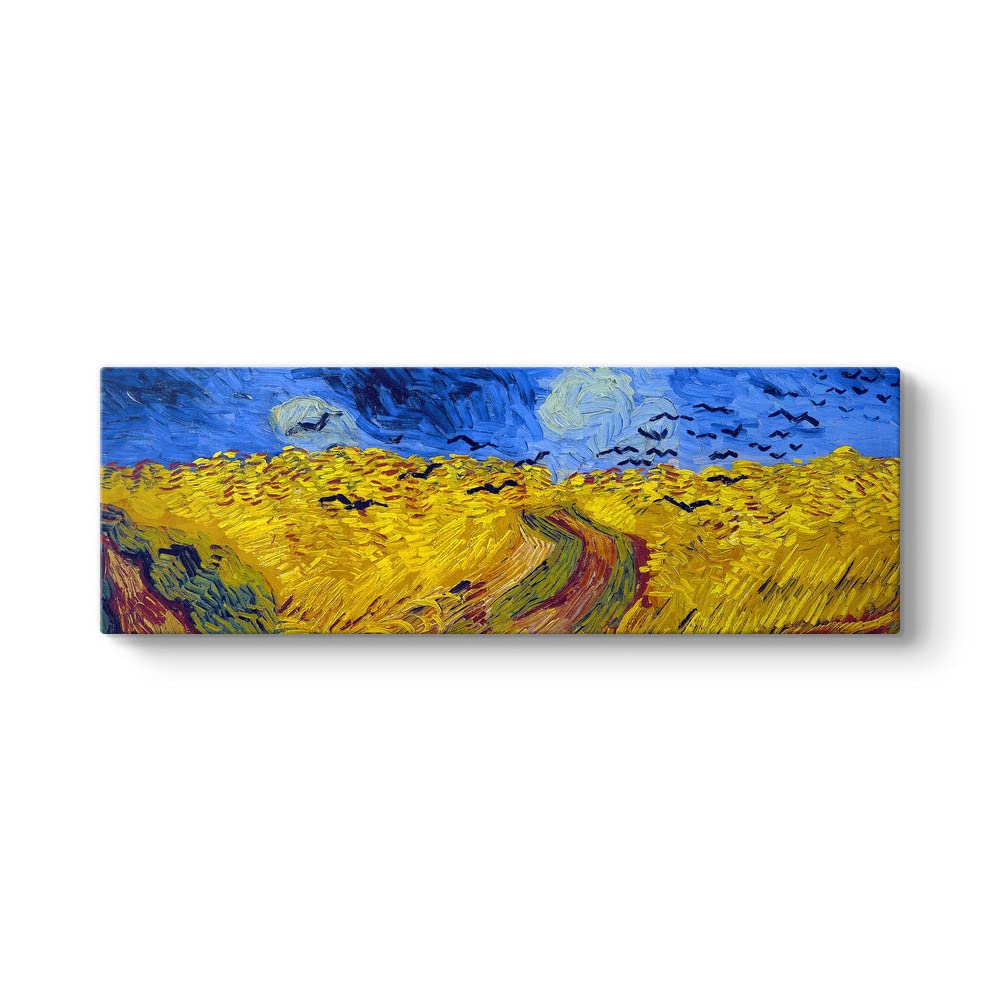 Vincent Van Gogh - Buğday Tarlası ve Kargalar Tablosu 180 x 60