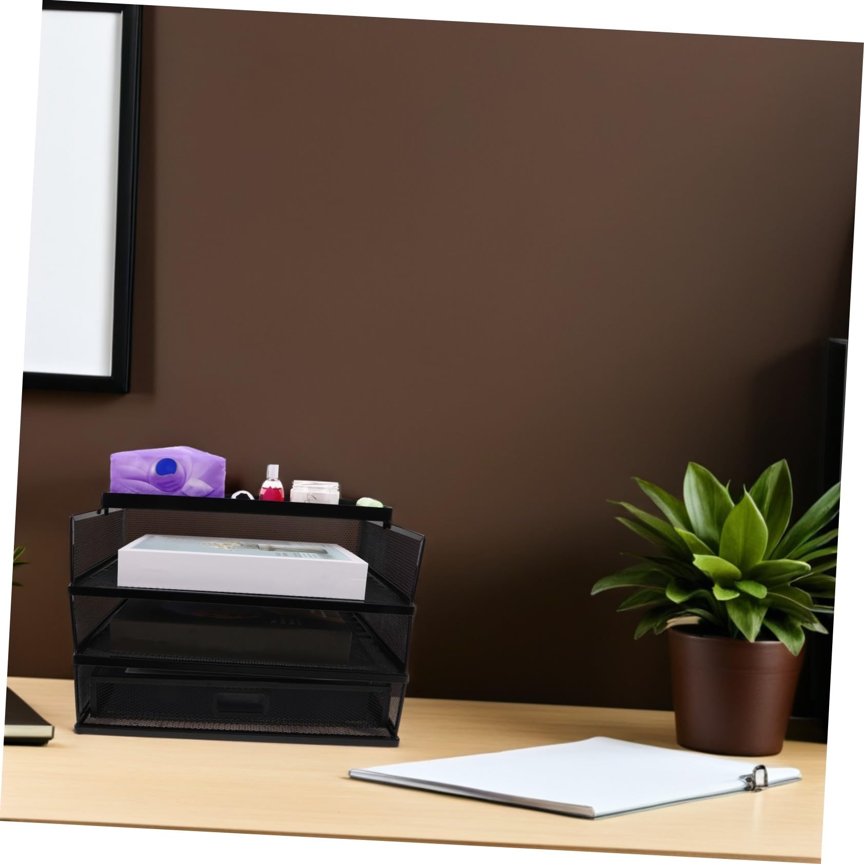 Archivador de metal con clasificador de documentos de escritorio para un almacenamiento eficiente en la oficina y el hogar, acceso rápido a archivos y soluciones de nización de escritorio
