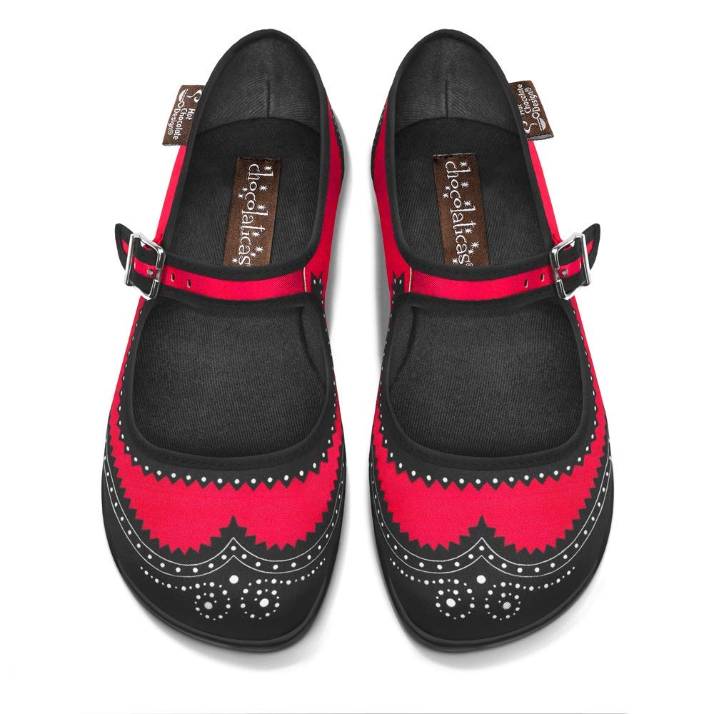 Hot Chocolate Design Chocolaticas Funky Canvas Women's Mary Jane Flat Shoes — view 66