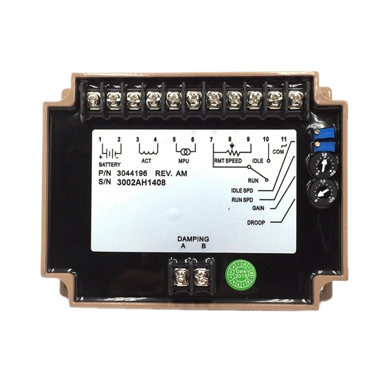 Jdilfunu One Color 3044196 Generator Speed Control Unit Engine Controller Governor 1Pcs