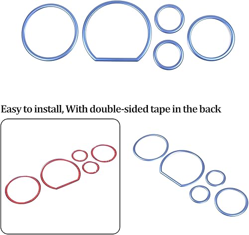 Miniatura 7 de HAPPYHORSE Kit de decoración de anillo envolvente para tablero de automóvil, compatible con Tundra 2007, 2008, 2009, 2010, 2011, 2012, 2013-5