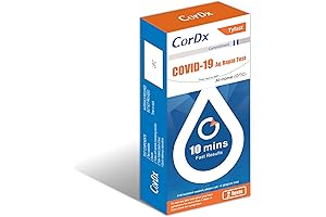 CorDx TyFast at-Home COVID-19 Antigen Rapid Test Kit: Accurate, Fast Results in 10 Minutes (2-Pack)
