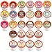 Coffee Pod Variety Packs Flavored Sampler, Assorted, Compatible with 2.0 K-Cup Brewers, Variety Pack, 52 Count (Pack of 1)