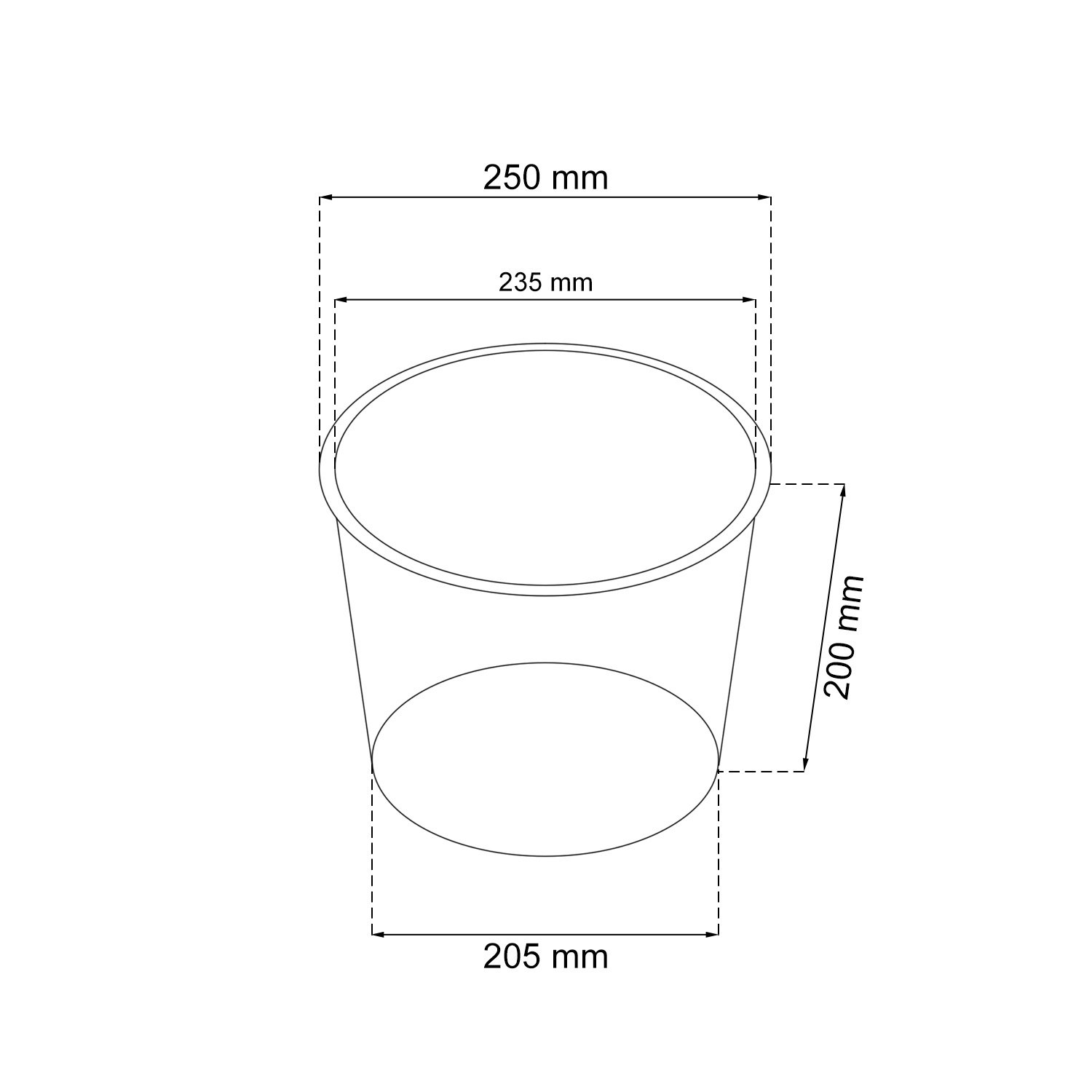 Vaso Per Piante Rato Tubus 48 Cm Bianco - Plastica Effetto Rattan Con Inserti Interni, 15,5 Litri, Per Interni Ed Esterni - 4