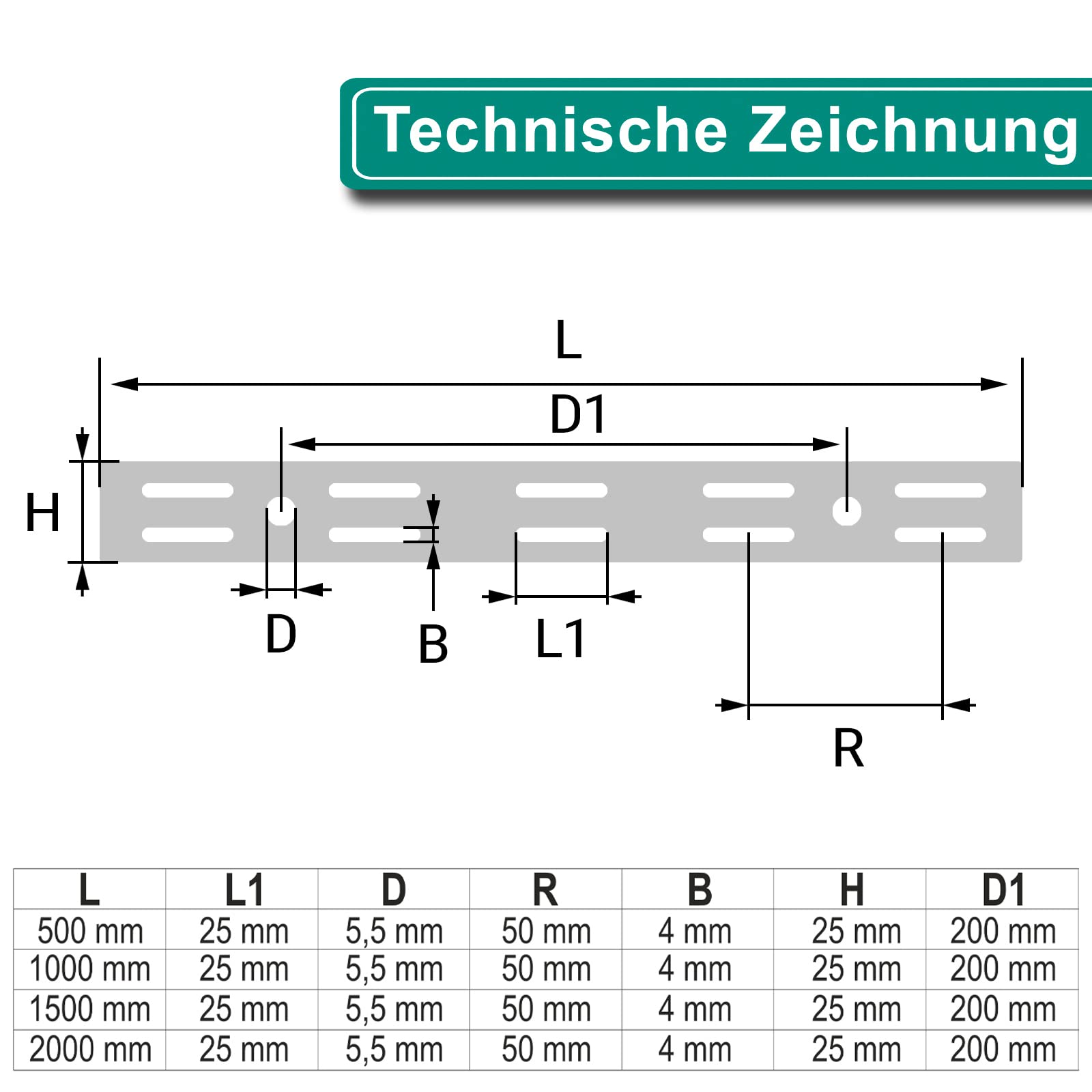 PRIOstahl Wandschienen für Regalträger - 5 x Schienen | 2-reihig | Länge: 2000 mm | Weiß | Wandhalterung zur flexiblen Montage von Regalsystemen Regalhalter Regalbodenträger Wandregal aus Stahl