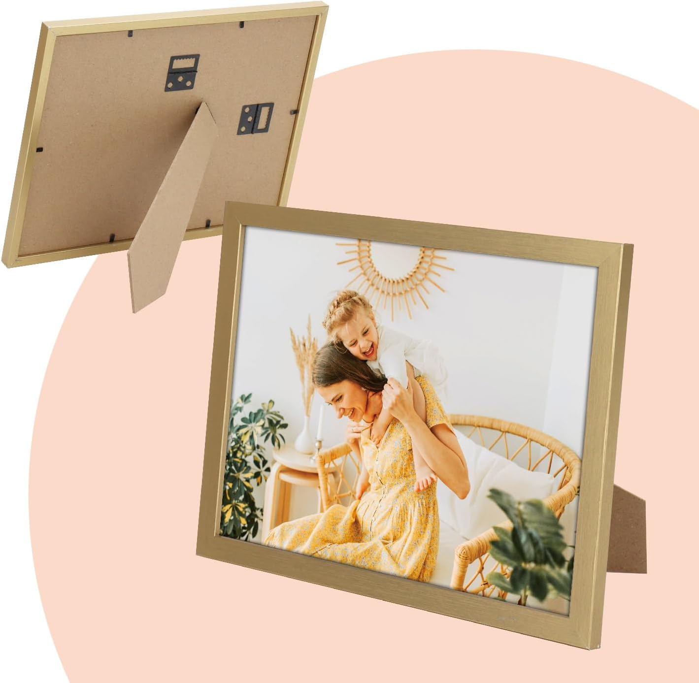 Toner Depot Picture Frames Set for Photos and Artwork, 8x10 Frames Set, 12 Pack,Family Photos, Artwork, Light Weight Bulk Frames Pack for Wall Hanging and Table Stylish Gift (Gold)