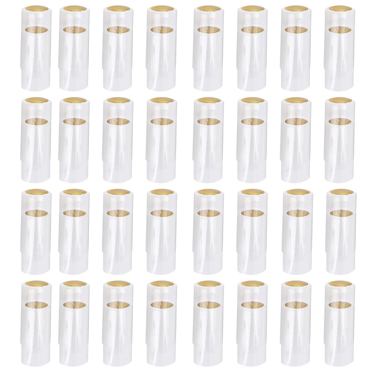 Bouchons thermorétractables en PVC transparent 20 mm pour capsule bouteille vin x100